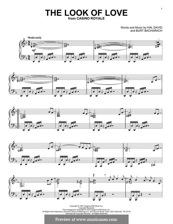 Piano version: Für einen Interpreten by Burt Bacharach