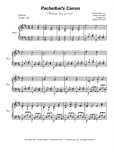 Piano version: Für einen Interpreten by Johann Pachelbel