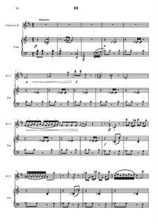 Sonate for clarinet & piano: Part 3 by Vladimir Polionny