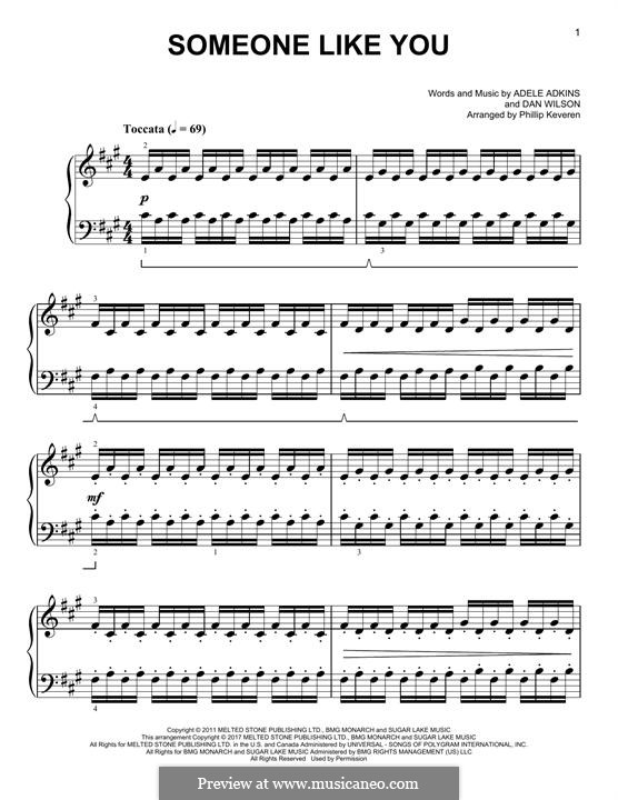 Someone Like You: Für Klavier by Adele, Daniel Wilson
