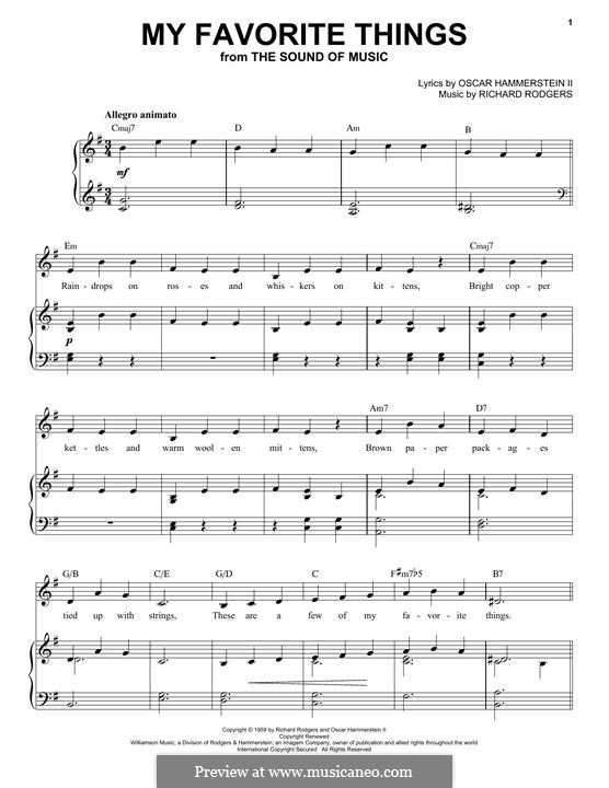Vocal version: Für Stimme und Klavier by Richard Rodgers