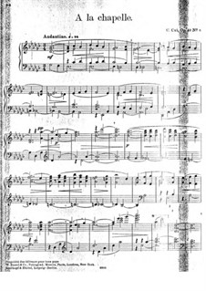 À Argenteau, Op.40: No.8 À la chapelle (At the Chapel) by César Cui