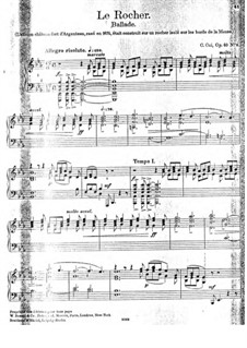 À Argenteau, Op.40: No.9 Le rocher (The Rock) by César Cui