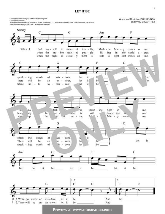 Vocal version: Melodische Linie by John Lennon, Paul McCartney
