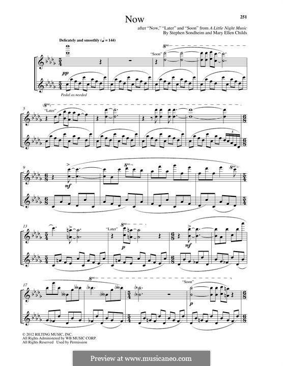 Now: Für Klavier by Stephen Sondheim