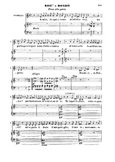 Die Italienerin in Algier: Pensa a la patria. Recitative and Rondo for Mezzo by Gioacchino Rossini