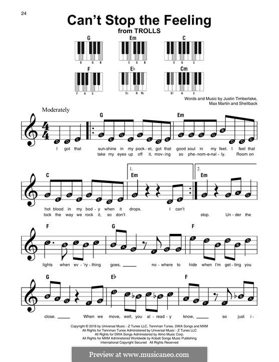 Instrumental version: For any instrument by Shellback, Justin Timberlake, Max Martin