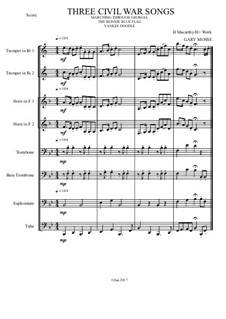 Three Civil War Songs for Brass Octet: Three Civil War Songs for Brass Octet by folklore, Unknown (works before 1850), Henry Clay Work