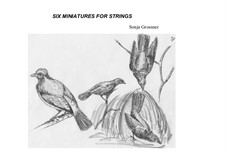 Six Miniatures: For strings by Sonja Grossner