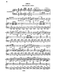 Die Italienerin in Algier: Gia d'insolito ardore. Recitative and Aria for Baritone by Gioacchino Rossini