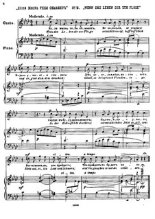 Fünfundzwanzig Gedichte von Puschkin, Op.57: Nr.2 Wenn das Leben dir zur Plage by César Cui