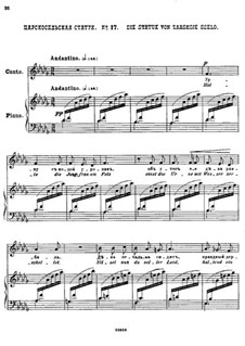 Fünfundzwanzig Gedichte von Puschkin, Op.57: Nr.17 Die Statue von Zarskoje Sselo by César Cui