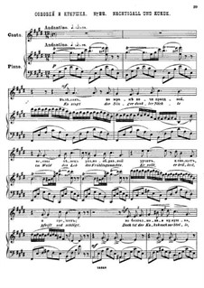 Fünfundzwanzig Gedichte von Puschkin, Op.57: Nr.22 Nachtigall und Kukuk by César Cui