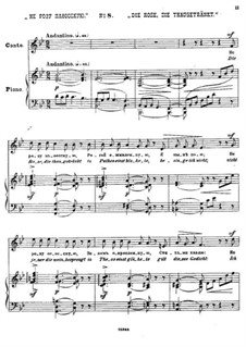 Fünfundzwanzig Gedichte von Puschkin, Op.57: Nr.8 Die Rose, die Thaugetränkt by César Cui