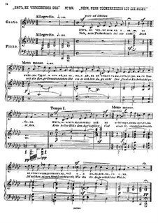 Fünfundzwanzig Gedichte von Puschkin, Op.57: Nr.10 Nein, nein tscherkessin ist sie nicht by César Cui
