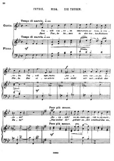 Fünfundzwanzig Gedichte von Puschkin, Op.57: Nr.14 Die Tauben by César Cui