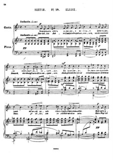 Fünfundzwanzig Gedichte von Puschkin, Op.57: Nr.18 Elegie by César Cui