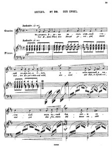 Fünfundzwanzig Gedichte von Puschkin, Op.57: Nr.20 Der Engel by César Cui