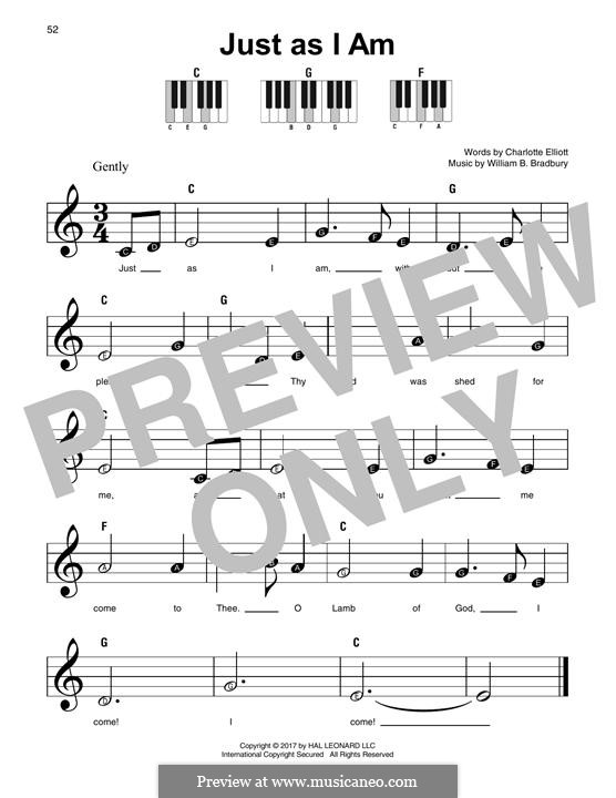 Just as I am von W.B. Bradbury GratisDownload von MusicaNeo