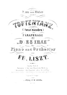 Totentanz, für Klavier, S.525: Für einen Interpreten by Franz Liszt