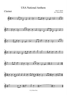 Instrumental version (one instrument): Für Klarinette by John Stafford Smith