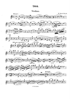 Klaviertrio No.1, Op.6: Violinstimme by Woldemar Bargiel