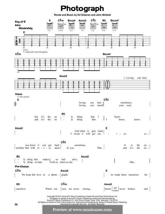 Photograph: Für Gitarre by Ed Sheeran, John McDaid
