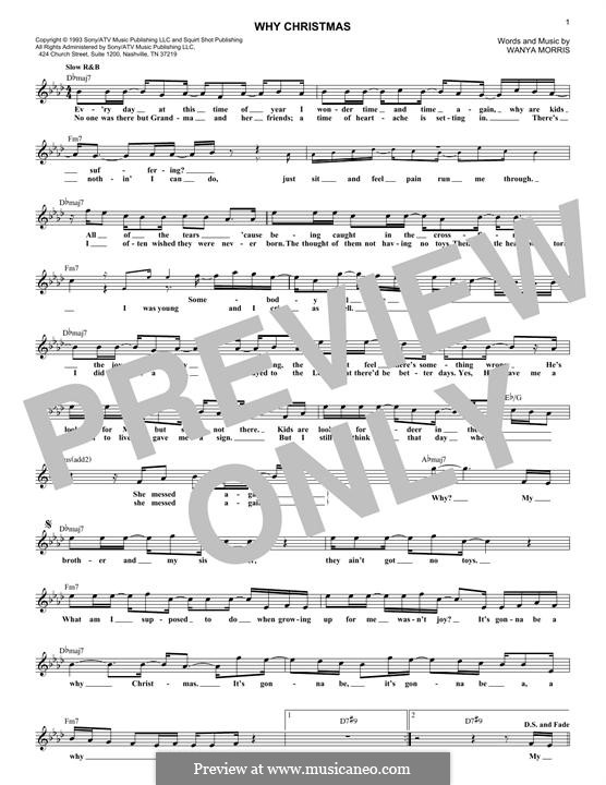 Why Christmas (Boyz II Men): Melodische Linie by Wanya Morris