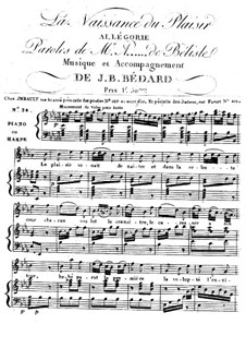 La Naissance du Plaisir. Allégorie: La Naissance du Plaisir. Allégorie by Jean-Baptiste Bédard