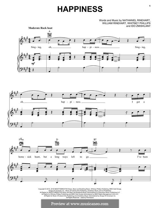 Happiness (NEEDTOBREATHE): Happiness (NEEDTOBREATHE) by Ido Zmishlany, Nathaniel Rinehart, William Rinehart, Whitney Phillips