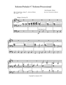 Prelude No.7 Solemn Prelude/Solemn Occasion: Prelude No.7 Solemn Prelude/Solemn Occasion by John Sinopoulo-Wilson