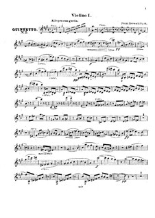 Klavierquntett No.2 in A-dur, Op.6: Violinstimme I by Franz Berwald