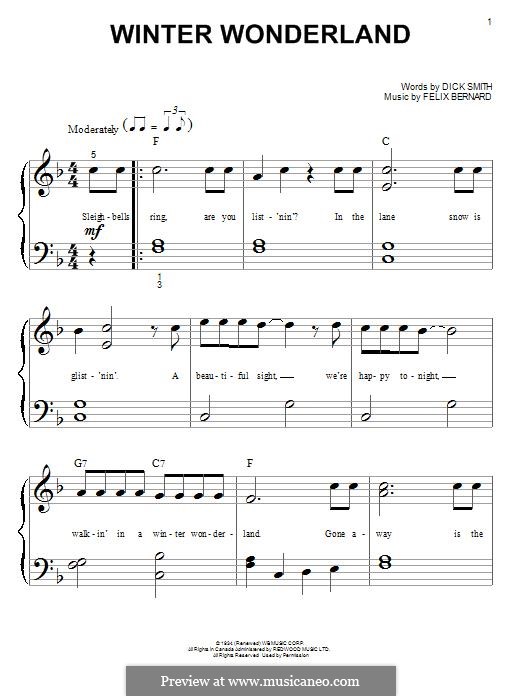 Piano version: Big notes by Felix Bernard