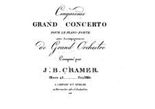 Klavierkonzert Nr.5, Op.48: Klavierkonzert Nr.5 by Johann Baptist Cramer