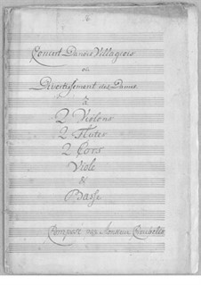 Concert Danois Villageois, or Divertissement des Dames: Concert Danois Villageois, or Divertissement des Dames by Simoni dall Croubelis