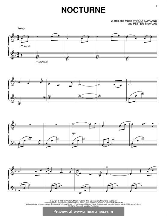 Nocturne: Für Klavier by Rolf Løvland