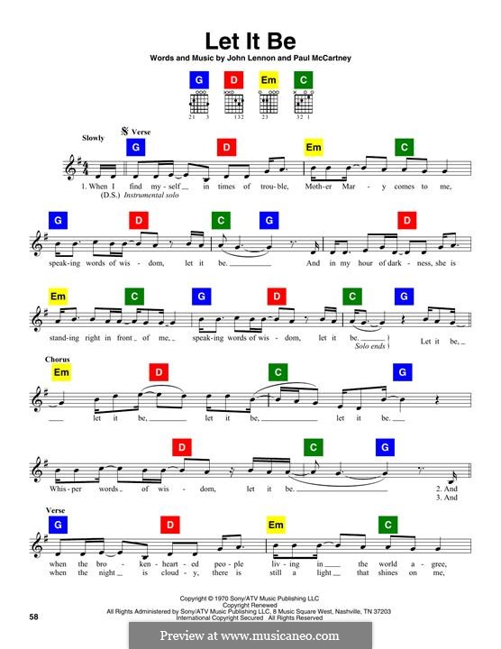 Vocal version: Melodische Linie by John Lennon, Paul McCartney