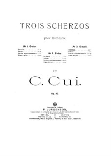 Drei Scherzos, Op.82: Scherzo Nr.3 by César Cui