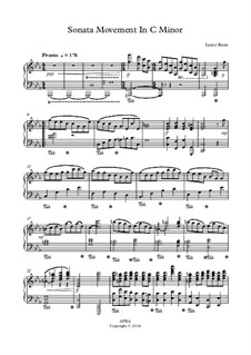 Sonata Movement In C Minor: Sonata Movement In C Minor by Lance Rann