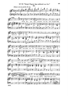 Great Dagon has subdued our foe: Für Stimme und Klavier by Georg Friedrich Händel