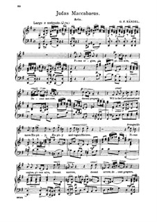 Judas Makkabäus, HWV 63: Pious Orgies, Pious Airs. Aria for soprano by Georg Friedrich Händel
