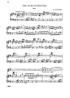 Cäcilien-Ode, HWV 76: The Soft Complaining Flute by Georg Friedrich Händel