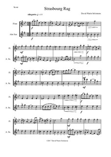 Strasbourg Rag: For flute and alto saxophone by David W Solomons
