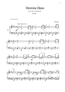 Petite Messe Solennelle: Movement IV. Domine Deus (Des-dur) by Gioacchino Rossini