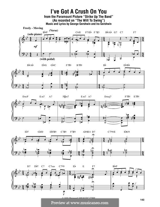 I've Got a Crush on You: Für Klavier by George Gershwin