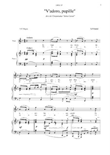 Julius Cäsar, HWV 17: V'adoro pupille... Aria di Cleopatra by Georg Friedrich Händel