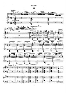 Vollständiger Satz: Movement II, for piano four hands by Nikolai Rimsky-Korsakov