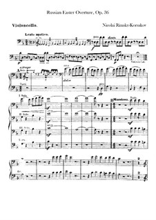 Russische Ostern, Op.36: Cellosstimme by Nikolai Rimsky-Korsakov