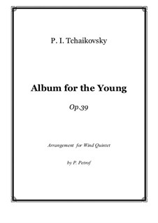 Vollständiger Zyklus: For woodwind quintet by Pjotr Tschaikowski