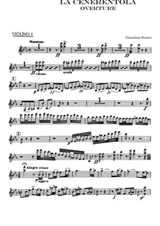 La Cenerentola: Ouvertüre – Violinstimme I by Gioacchino Rossini